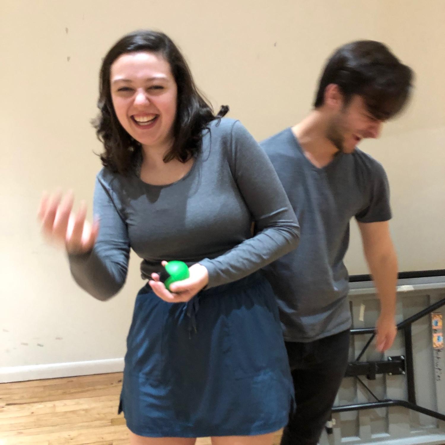 Patrick Teaches Lily to Juggle…with no luck. 3/2/20