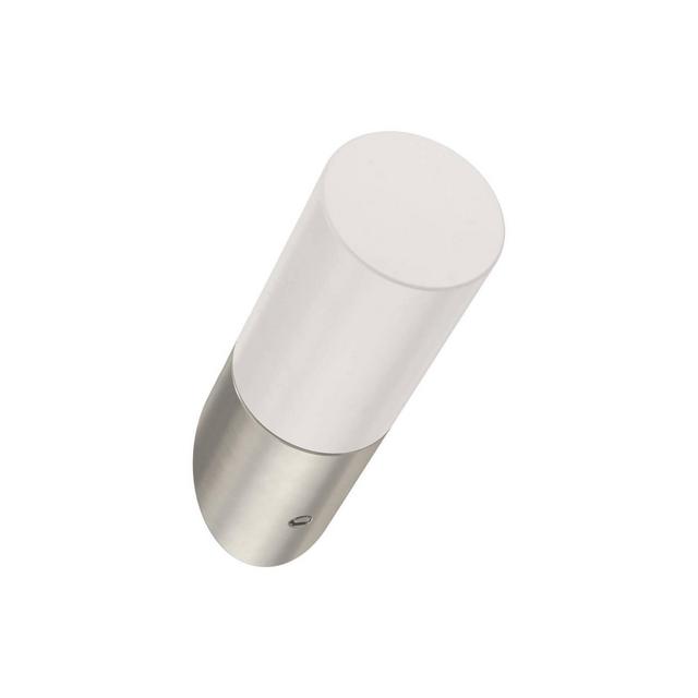 Franklin Brass 5pk 2.25" Modern Slant Decorative Hooks Nickel/Pure White
