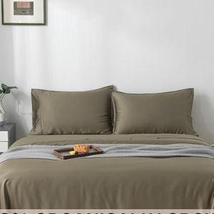 Bella Coterie Luxury Bamboo Viscose King Size Sheet Set | 100% Organically Grown | Ultra Soft | Cooling for Hot Sleepers | 18" Deep Pocket [Olive]