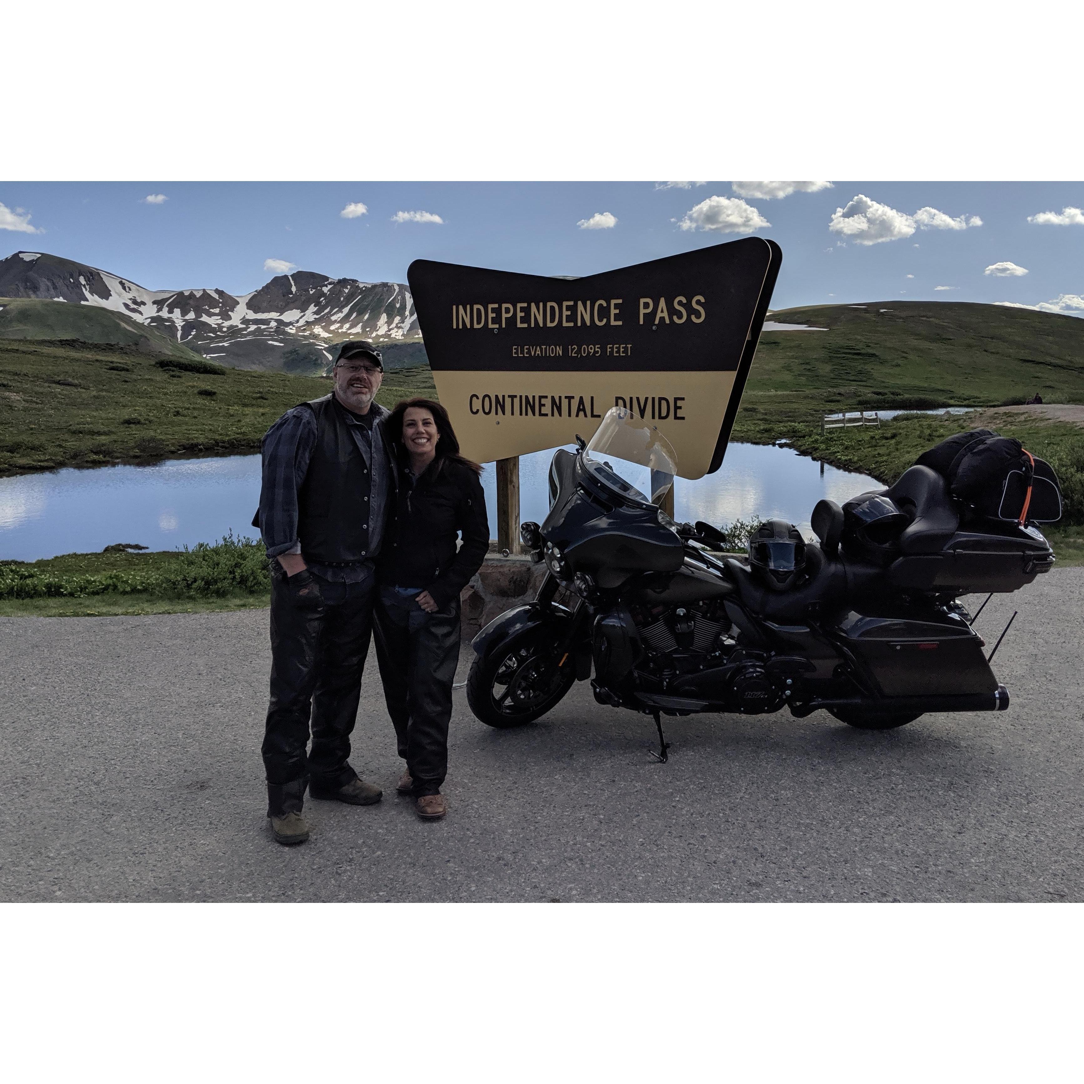 We love enjoying Colorado on our motorcycle we named "Liberty." We value freedom and want everyone to be free from oppression, and to know they are truly loved. It's also how we love each other.