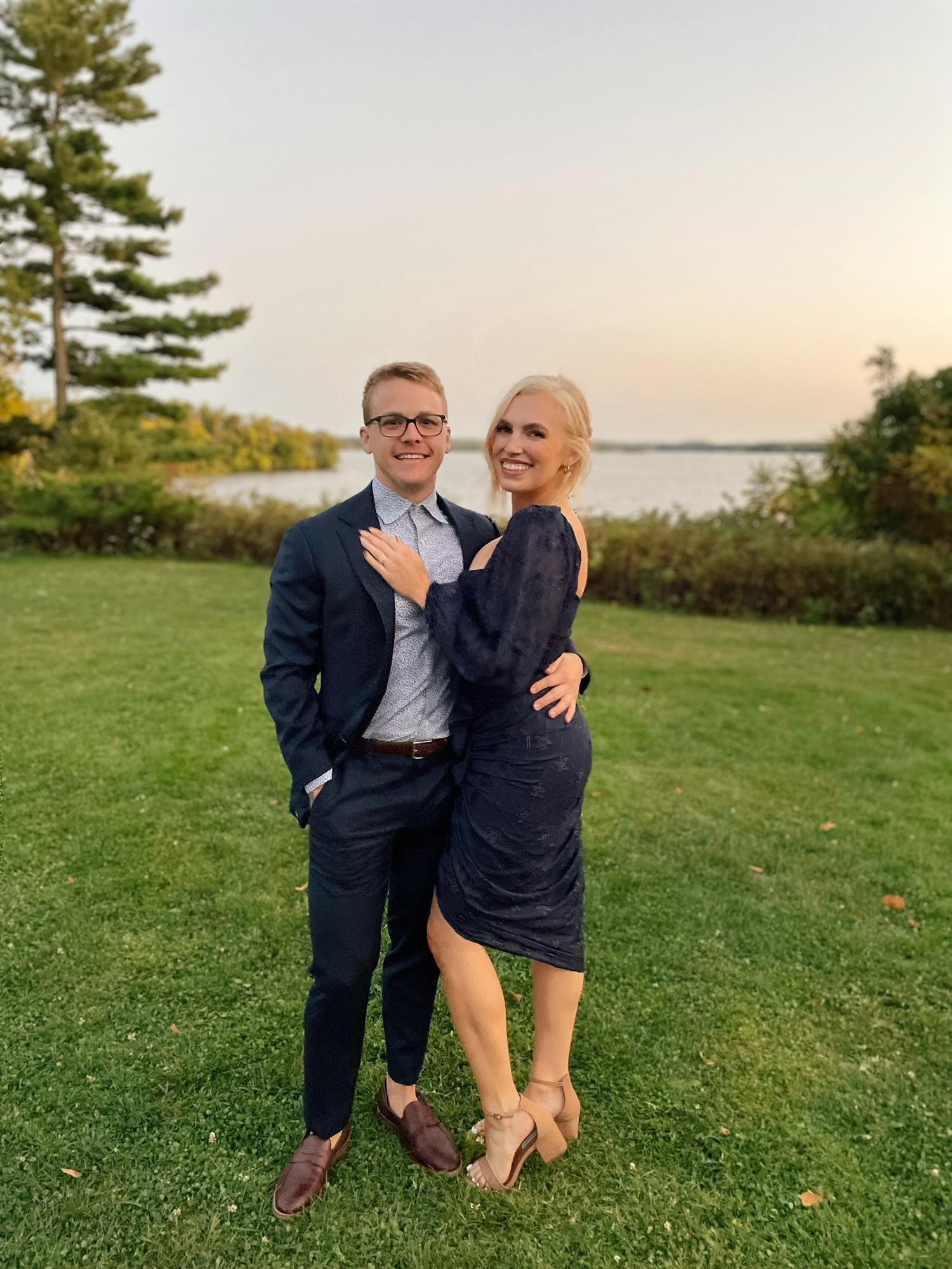 Friends' wedding at Stout’s Island Lodge