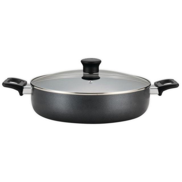 T-Fal® Pure Cook Nonstick 5 qt. Aluminum Saute Pan in Black