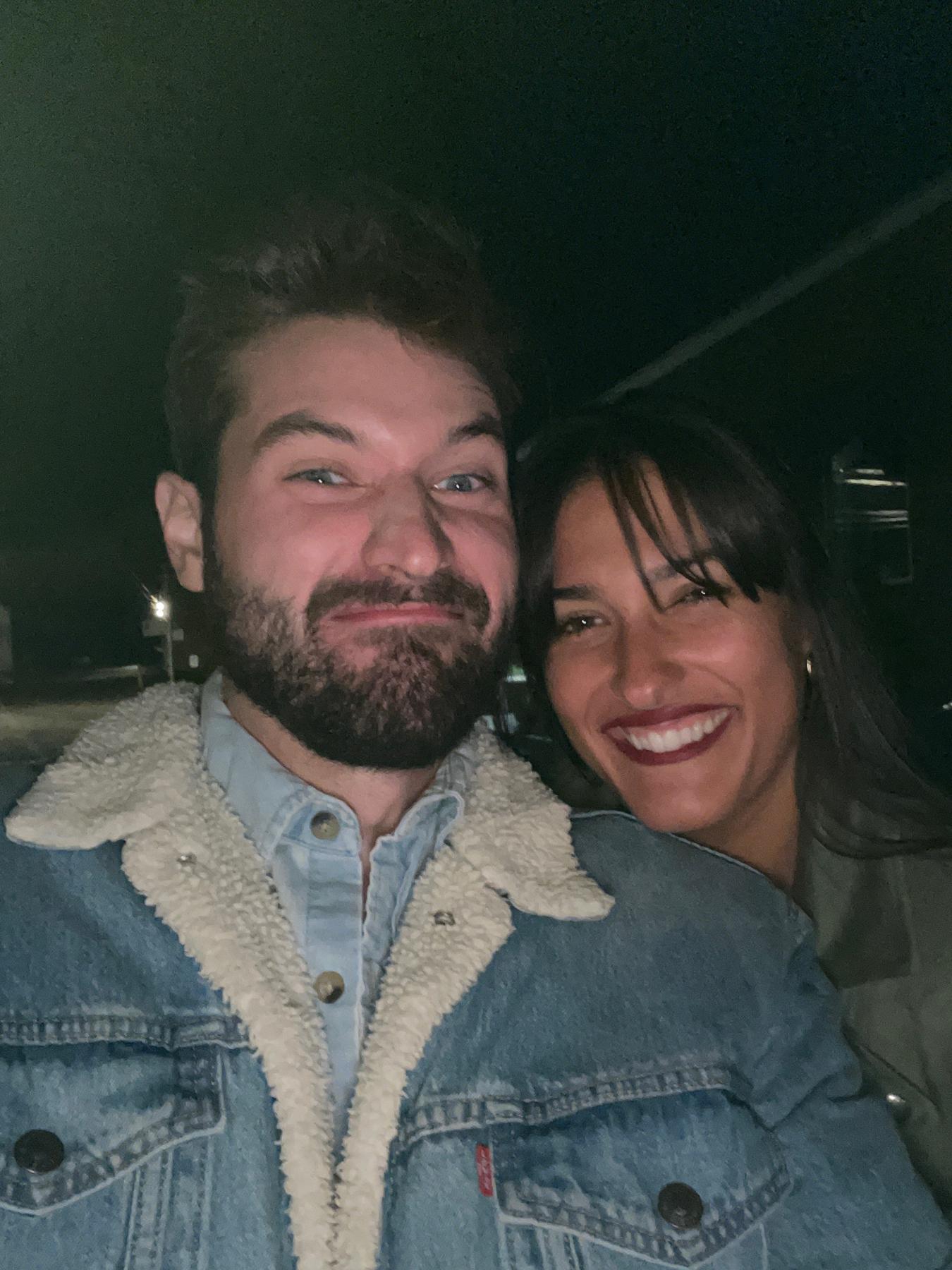 The First Date
📍 Gastro Park West Hartford, CT
🗓 September 2022
Fun Fact: This is our first photo together, and it’s spot on: Michael doing something funny and ridiculous to make Gabriella laugh.