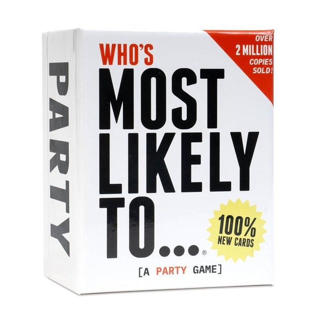 DSS Games Who’s Most Likely to… [Core Game with 100% NEW Cards | A Party Card Game for Adults, Teens, Girls Night, Groups, Bachelorettes, Game Night & More | Fun Game Gift Idea