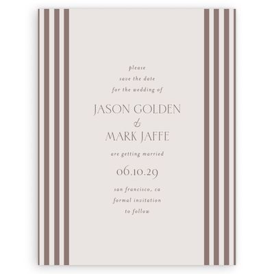 Light Greige, Beige Wedding Digital Save the Date - Reinette Classic