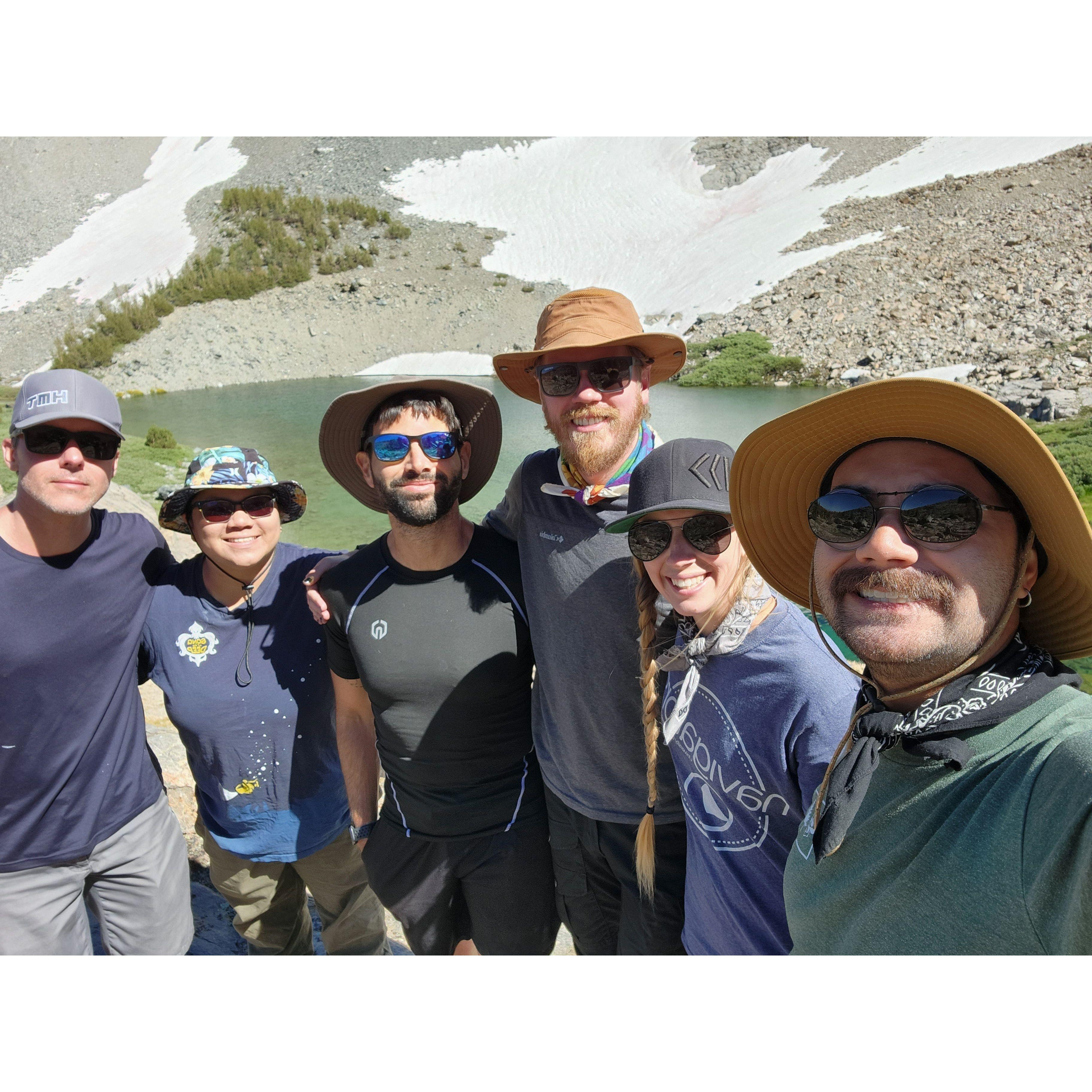 Our friendos who braved the Duck Lake Backpacking Trip with us.