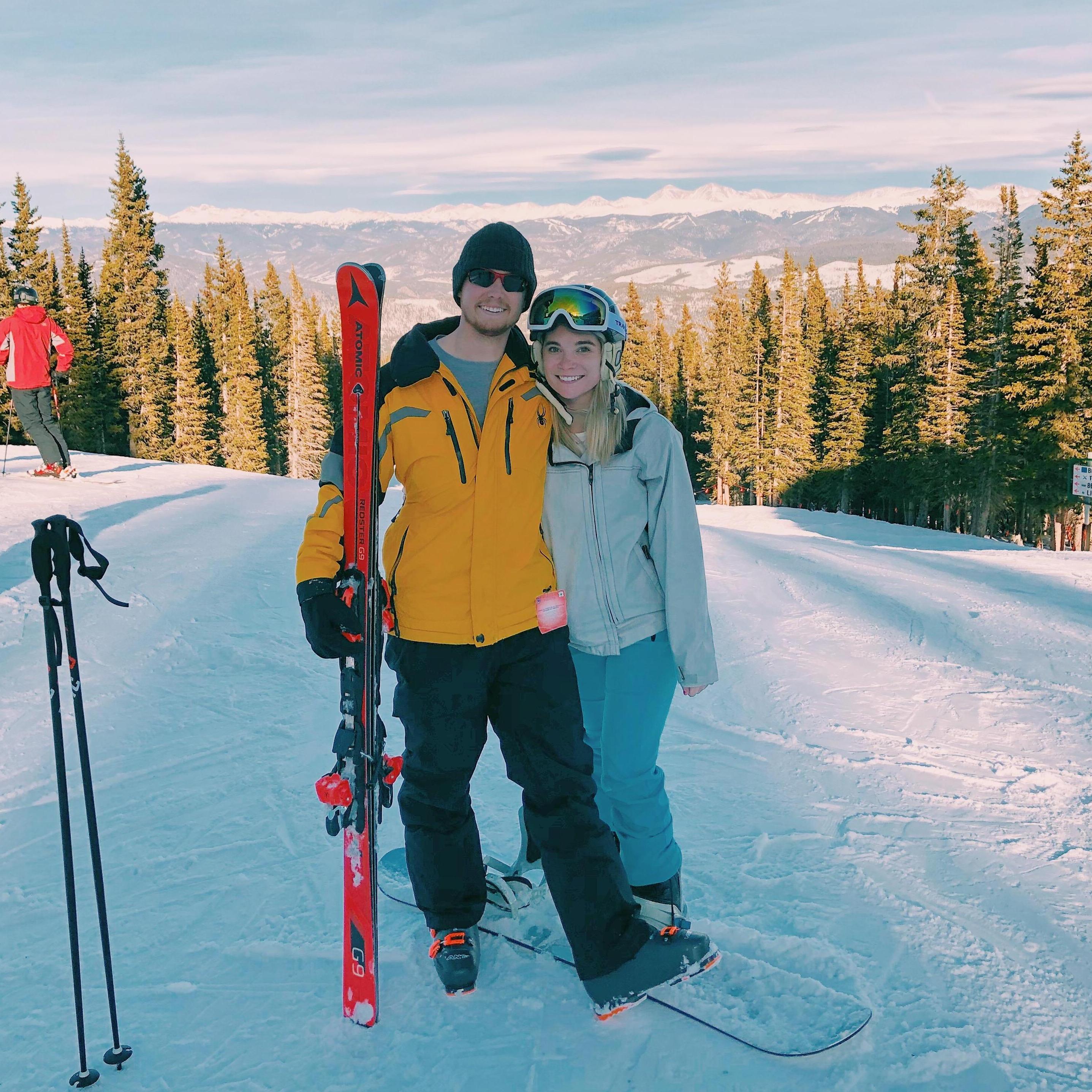 Our first trip together at Breckenridge, Colorado.