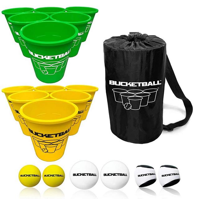 BucketBall - Team Color Edition - 12 Color Options - Ultimate Tailgate Game - Original Yard Pong Game