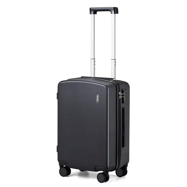 Hanke 20 Inch Hard Shell Suitcases with Spinner Wheels, Lightweight Carry On Luggage 22x14x9 Airline Approved Built-in TSA Lock, Durable Suitcase Rolling Luggage Carry-On Bag(Jet Black)
