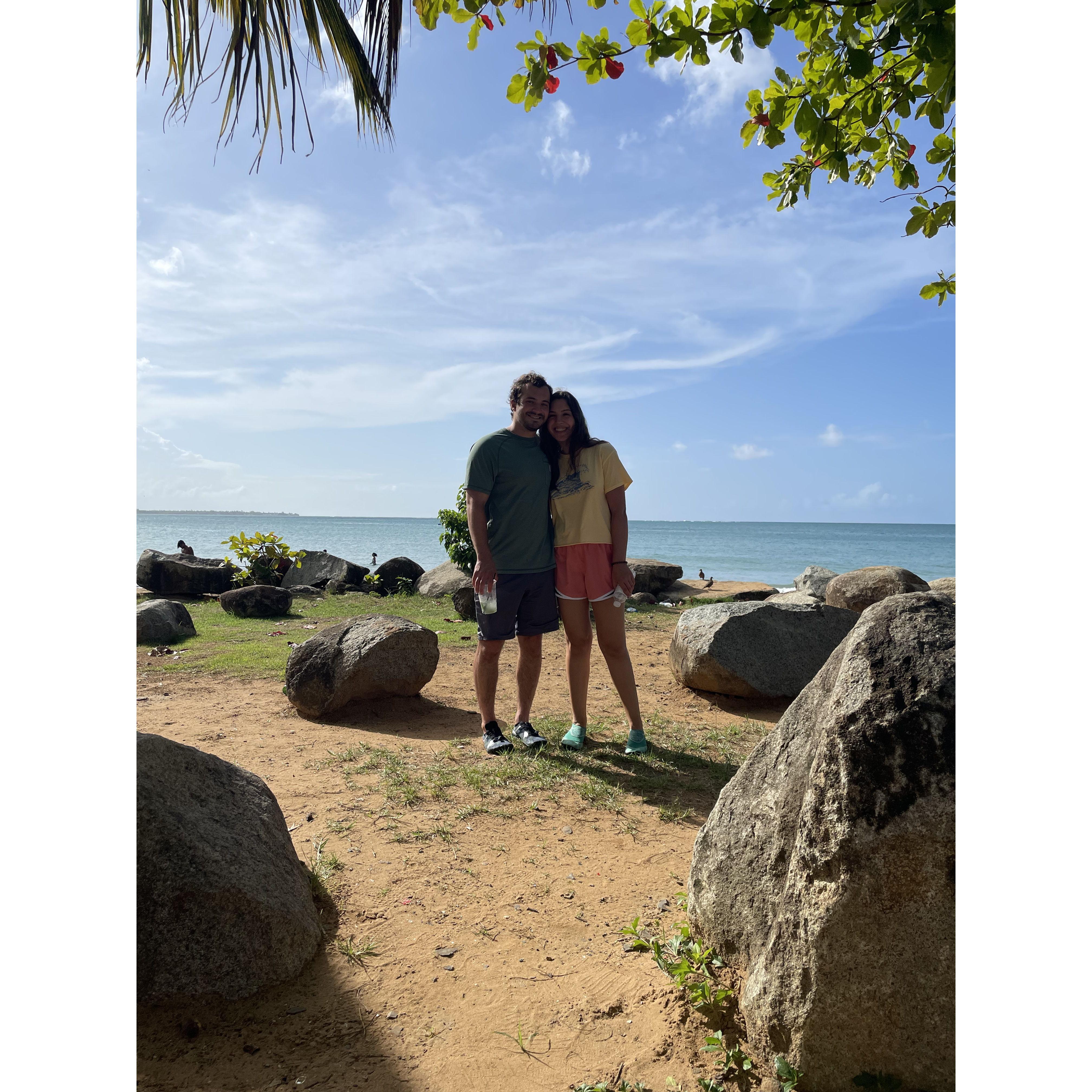 We went to El Yunque (the US's only rain forest) and had THE BEST TIME and ate in front of this view after