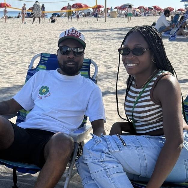 If there’s one place the soon-to-be newlyweds love - it’s the beach!