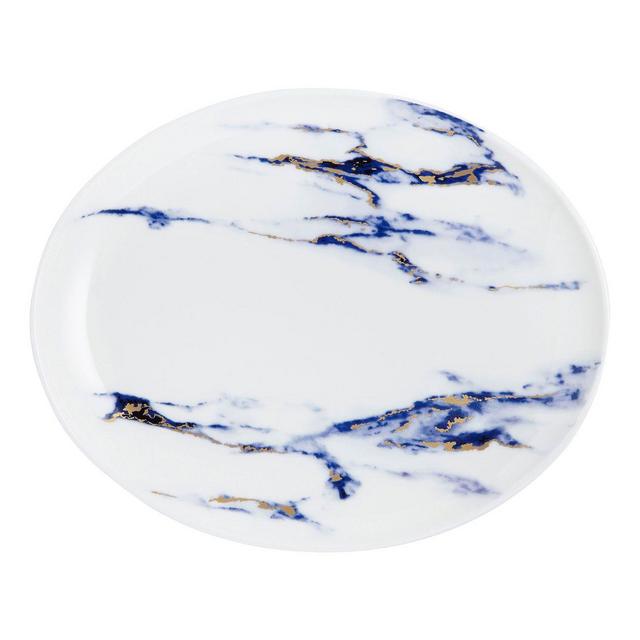 Prouna Marble Azure Medium Oval Platter