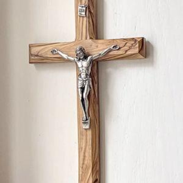 Olive Wood Plain Crucifix