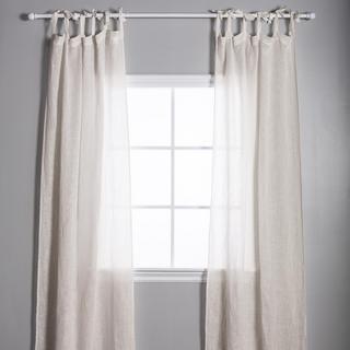 Linen Voile Tie Top Curtain