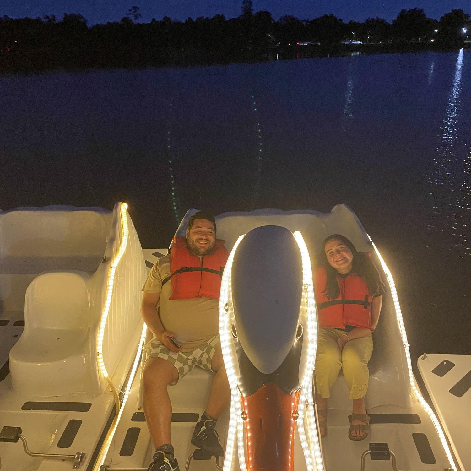 A special date at City Park- Swan Boats!