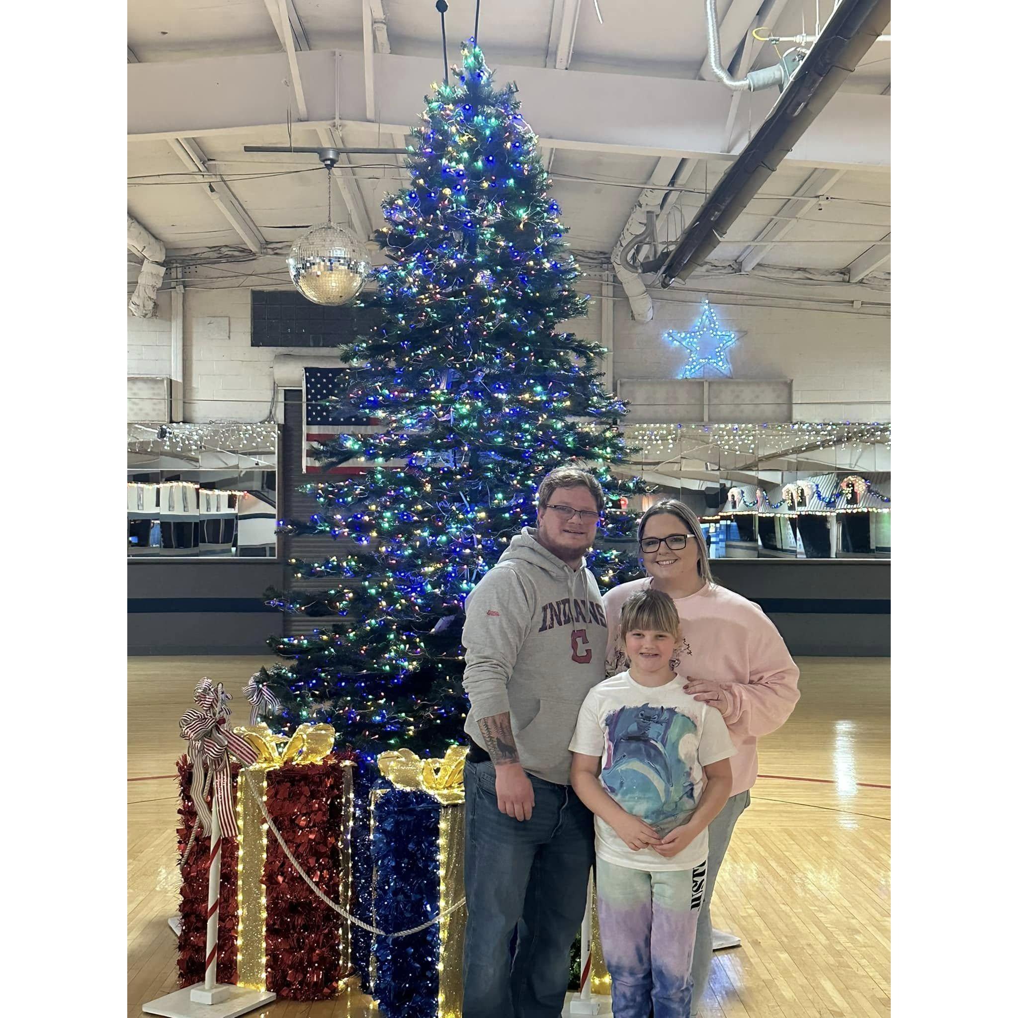 Skating in Ohio with Tyler's Daughter, Aubri!