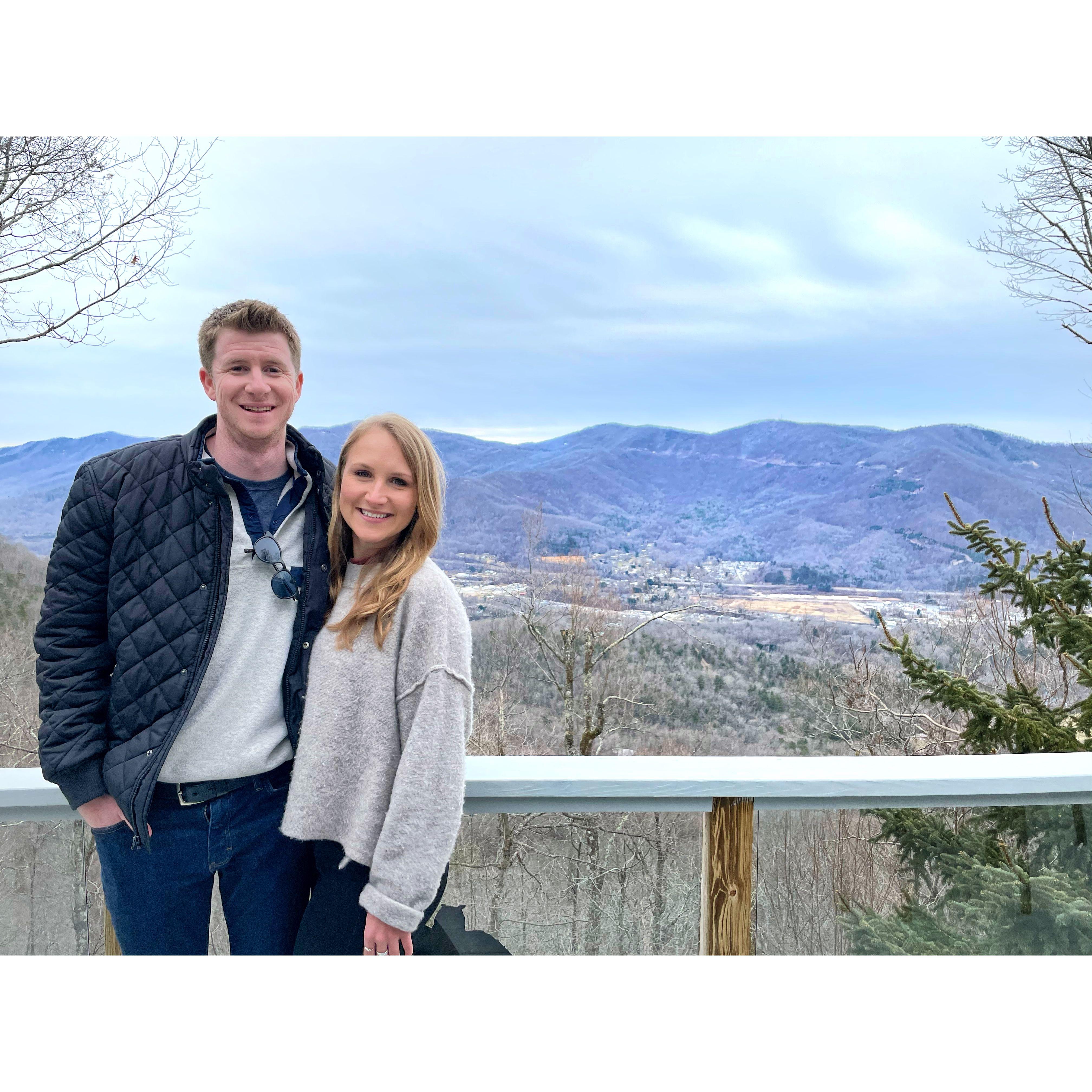One of our first big trips to celebrate Jackson's 30th birthday in Ashville, North Carolina