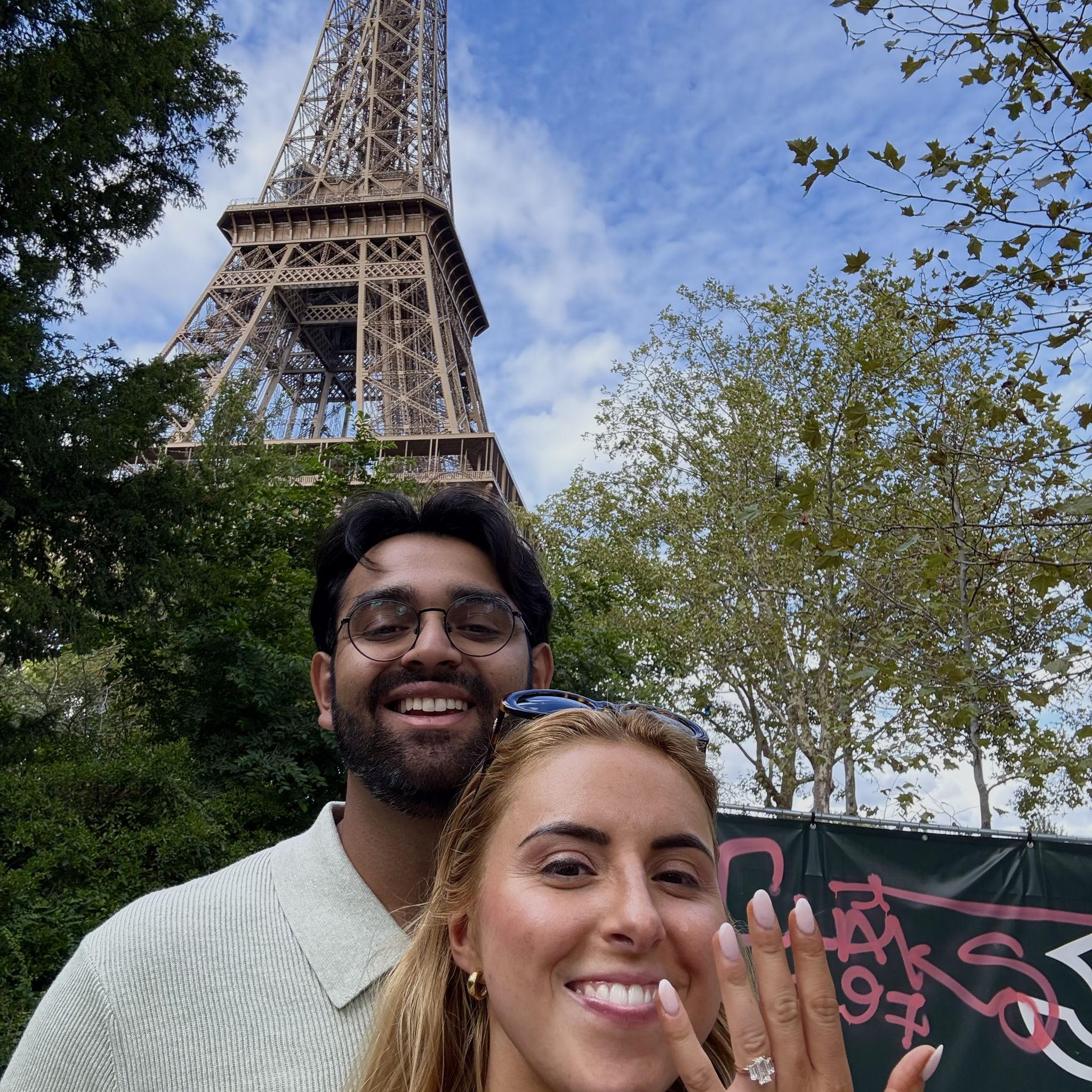 The day we got engaged in Paris, France - 2025