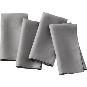 set of 4 bolt grey linen napkins