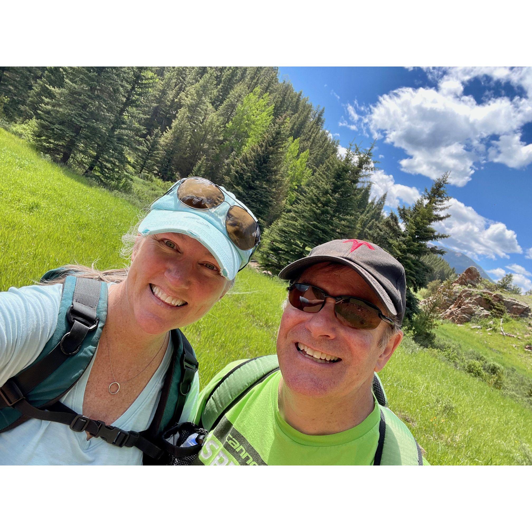 One of many hikes!