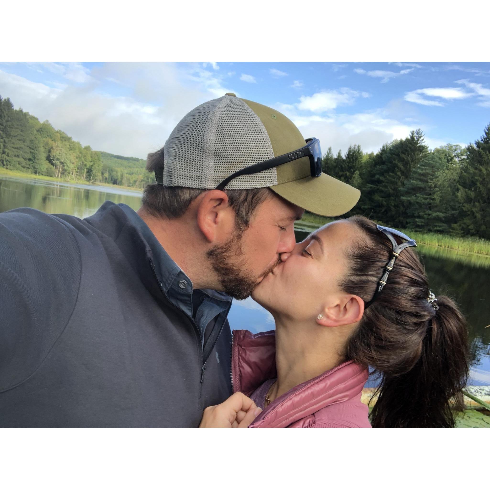 Kissing up at camp <3