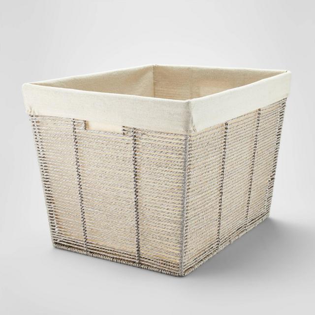 Twisted Rope Laundry Basket Gray - Brightroom™