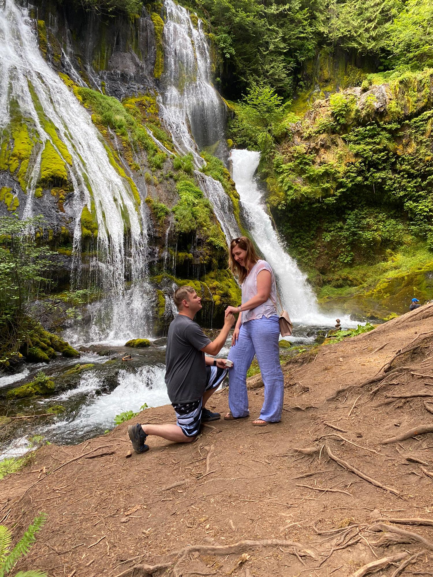 Proposal at Panther Creek Falls