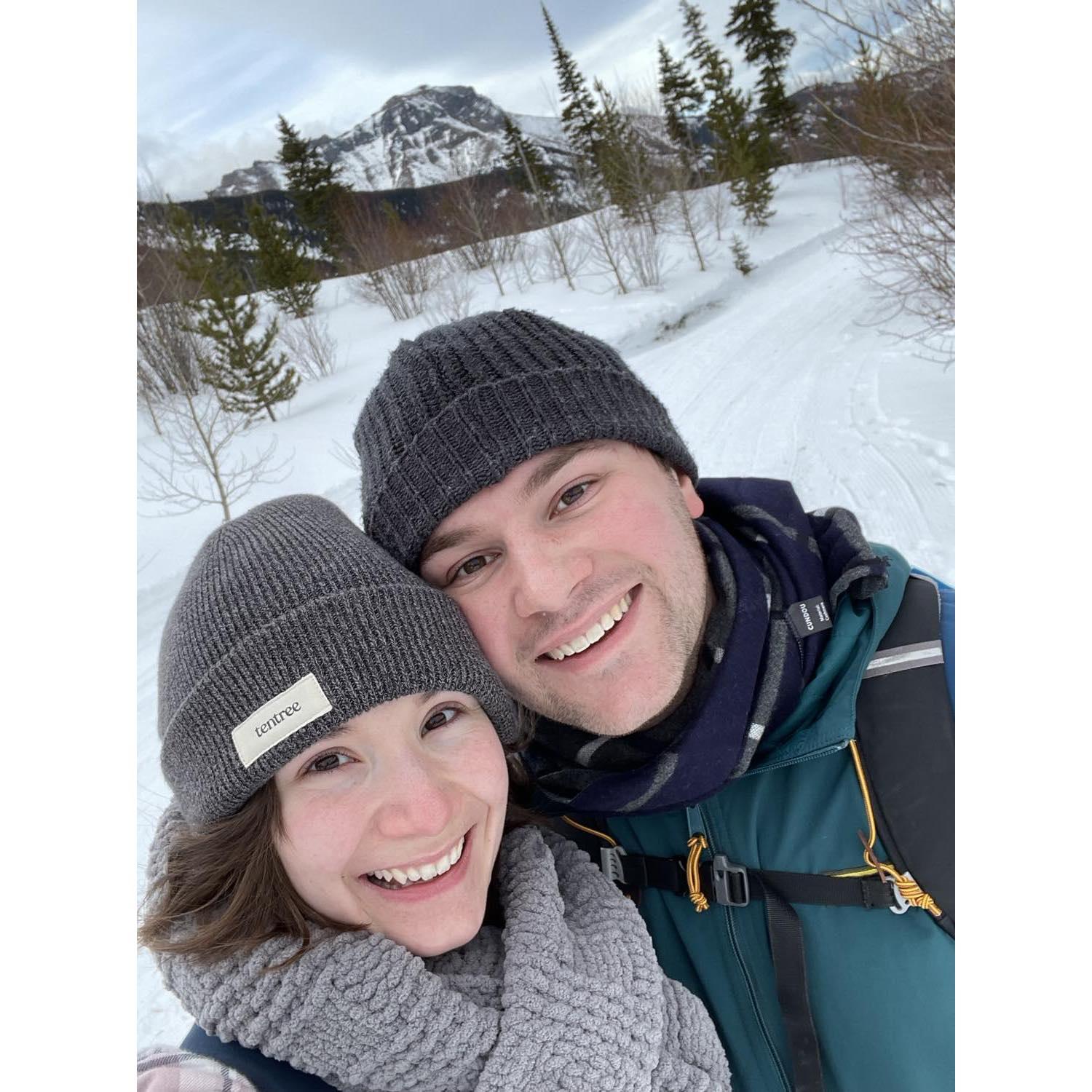 Snowshoeing in the Rockies