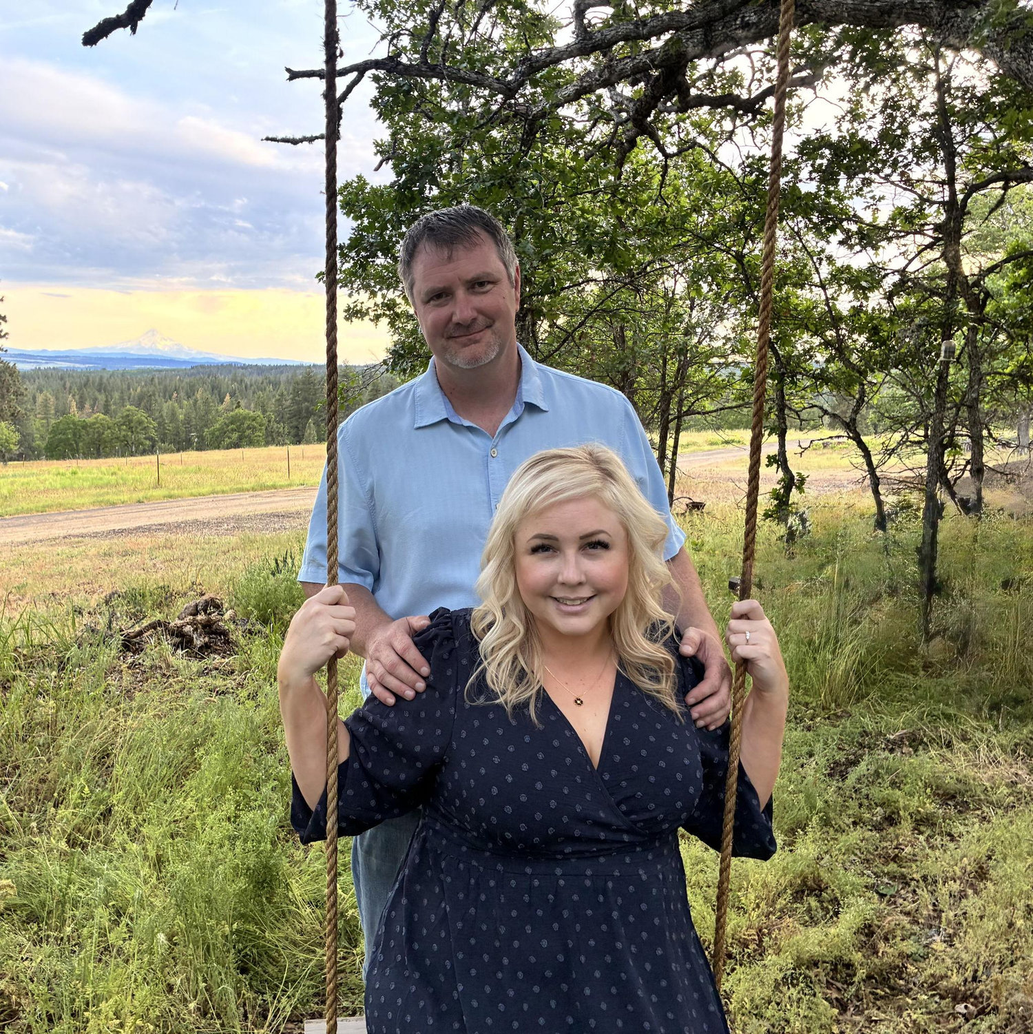 Tree swing that Brandon made in Goldendale