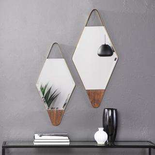 Rawlins 2-Piece Gold Mirror Set