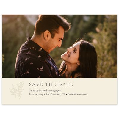 Butter, Beige Wedding Digital Save the Date - Cardinell Photo