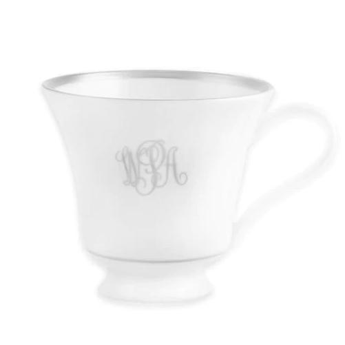 Pickard China - Platinum White Margaret Tea Cup