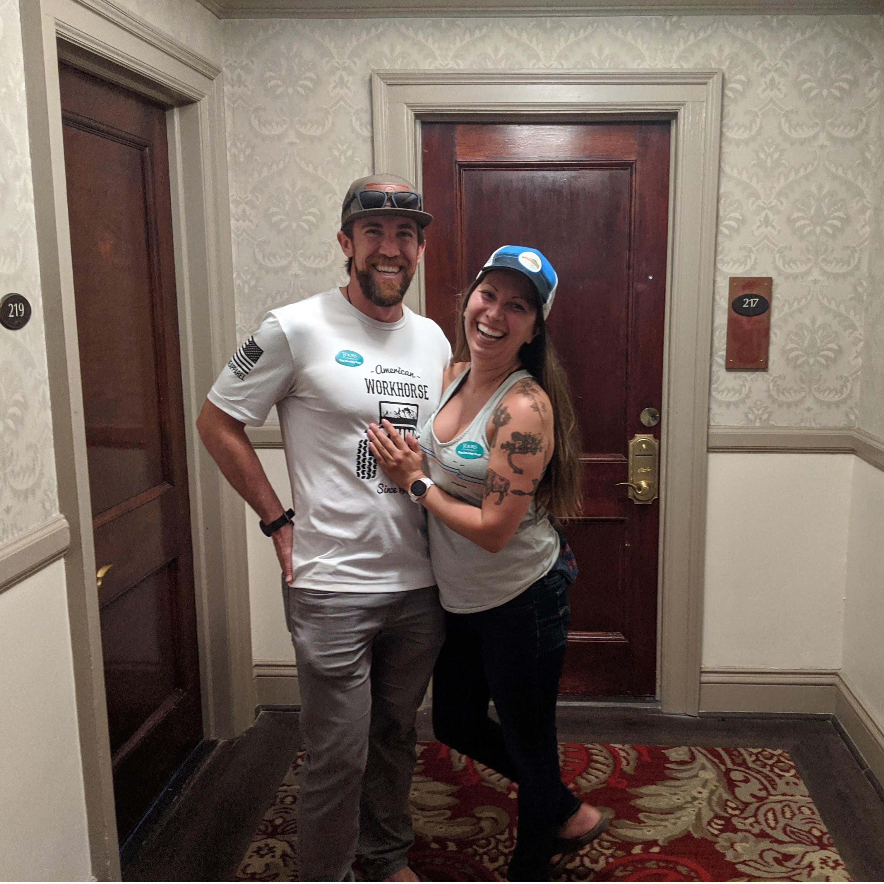 It's Room 217! REDRUM! Selina is certainly eager to book a night here someday in the future.