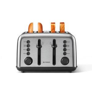 BUYDEEM DT640 4-Slice Retro Toaster with Extra Wide Slot, Independent Controls