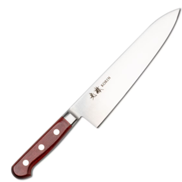 Korin Mahogany Deep Scarlet Inox Gyuto 8.2" (210 mm)