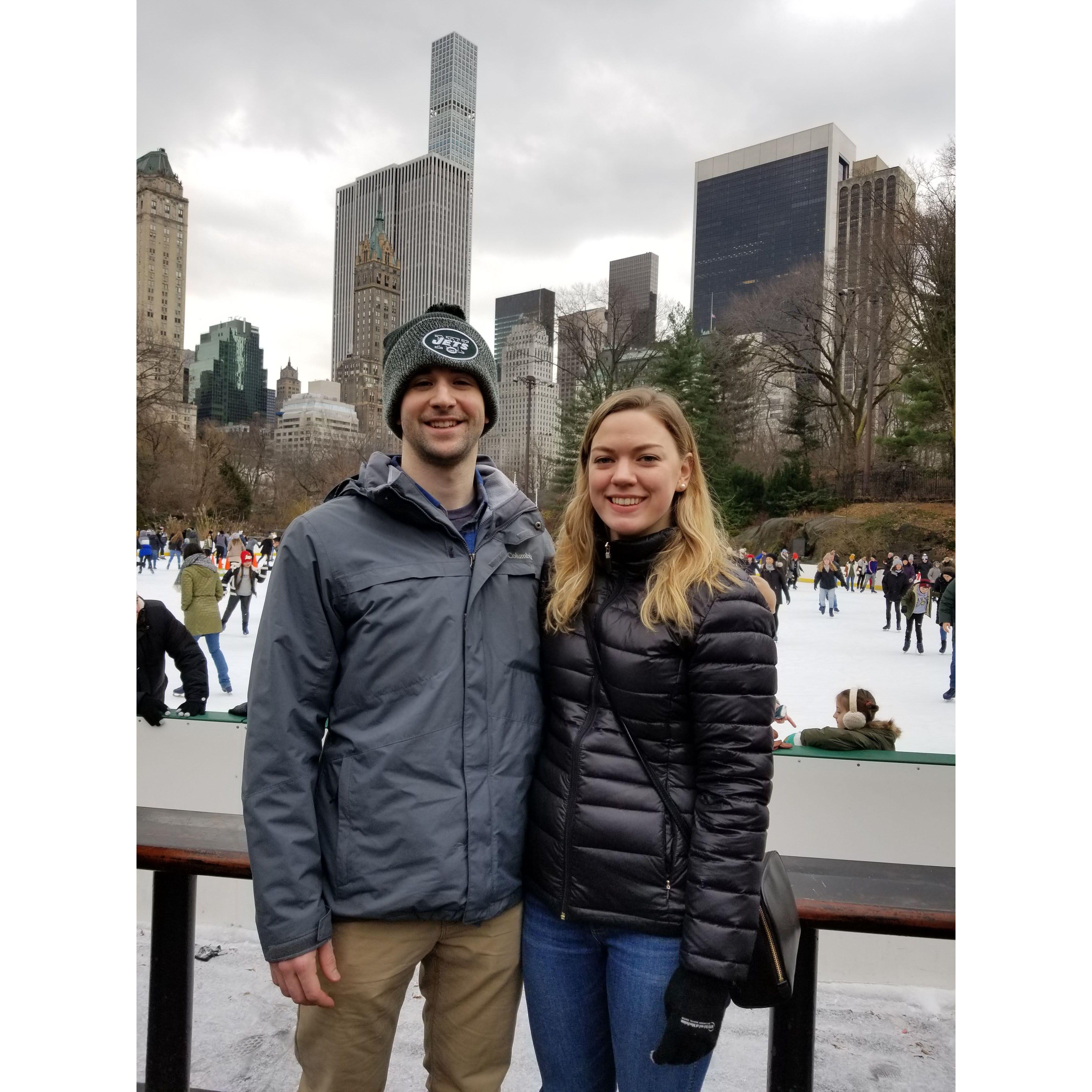 Ice Skating in Central Park!