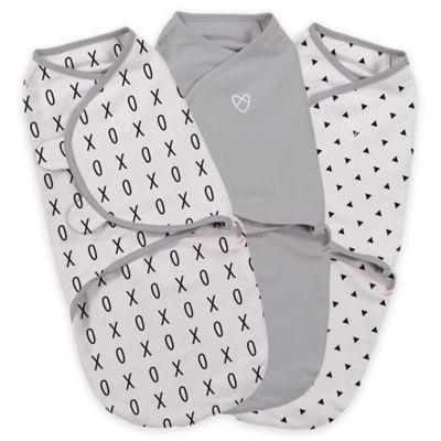 SwaddleMe® Original Swaddle Small/Medium 3-Pack XO in Gray