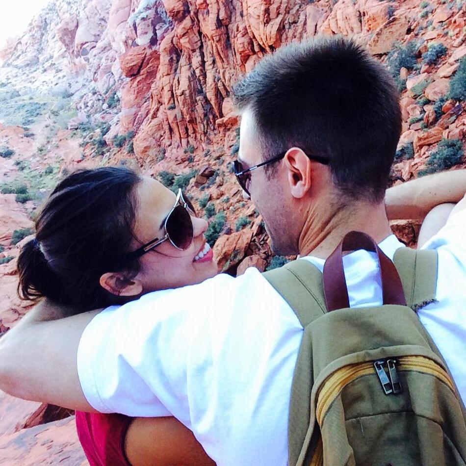 One year after Josh asked me to be his girlfriend. we spent our Anniversary hiking at Red Rock, Las Vegas. 2015