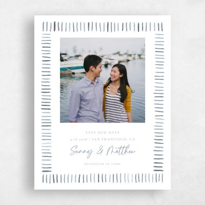 White Wedding Save the Date - Lund Photo
