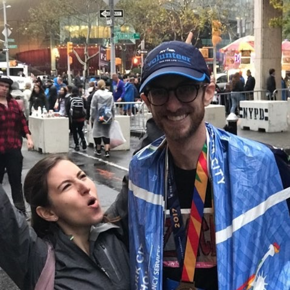 Zack's NYC Marathon finish