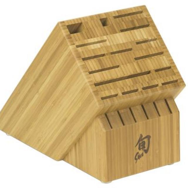 Shun 22 slot Bamboo Knife Block