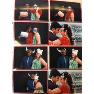 Photo booth fun at Pradeep & Divya's wedding reception