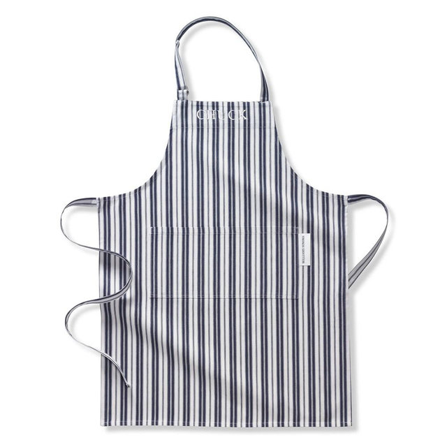 Williams Sonoma Classic Stripe Personalized Apron, Navy Blue