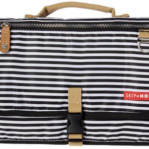 Skip Hop Baby Pronto Signature Portable Changing Mat Station, Black Stripe