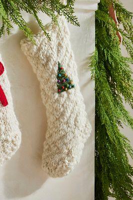 Chunky Knit Holiday Icon Stocking