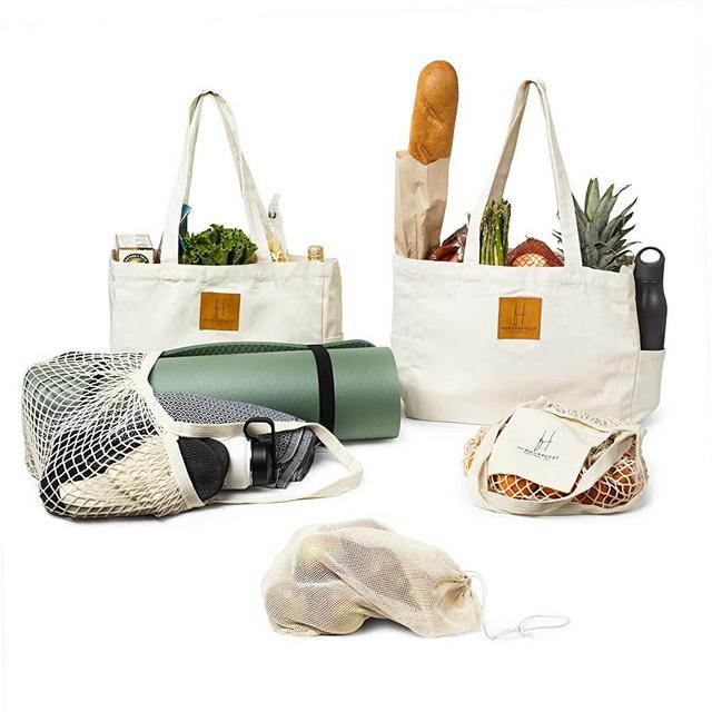 Hem & Harvest Reusable Bag (5 reusable grocery bags)