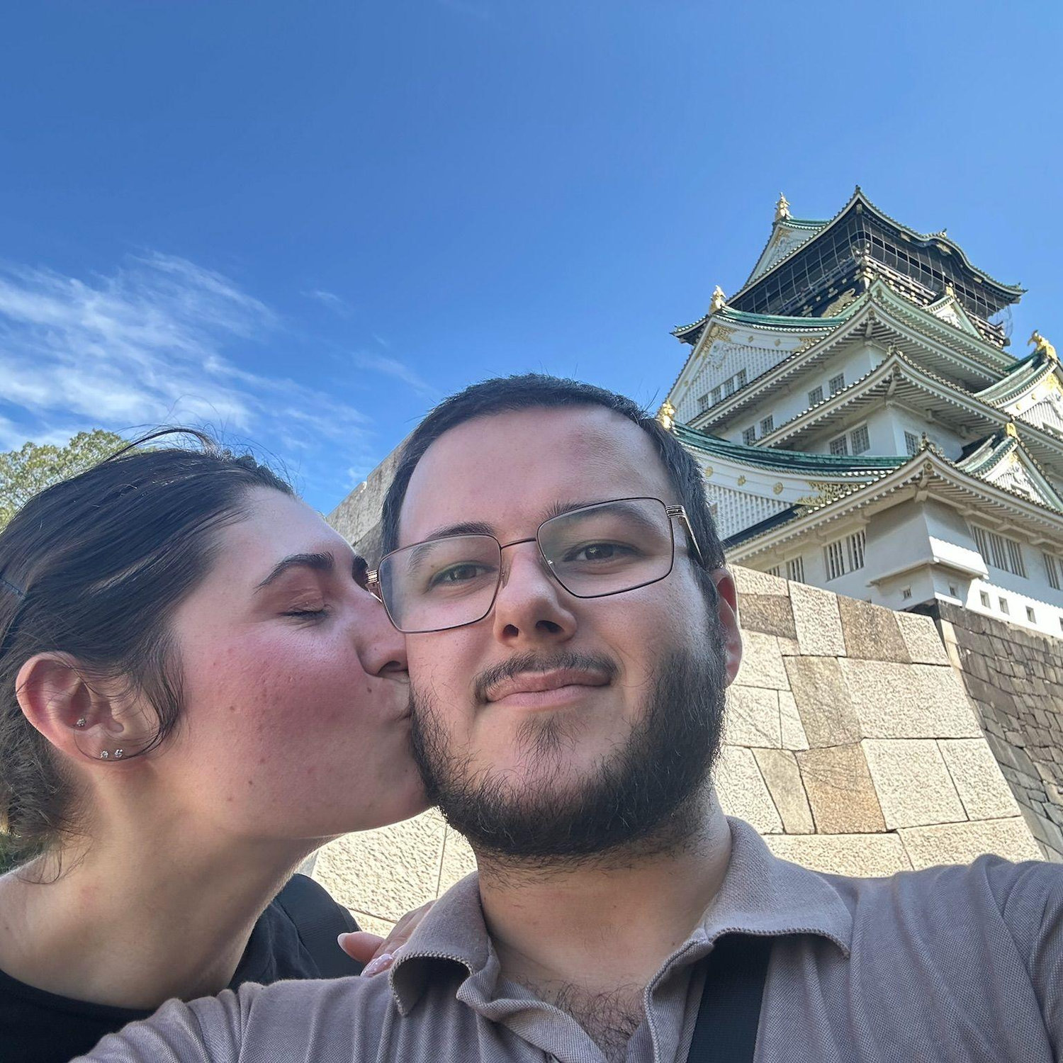 Osaka Castle! We had our first international fight 30 minutes before this <3