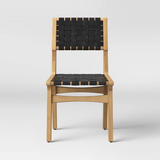 Ceylon Woven Dining Chair Black/Natural - Opalhouse™