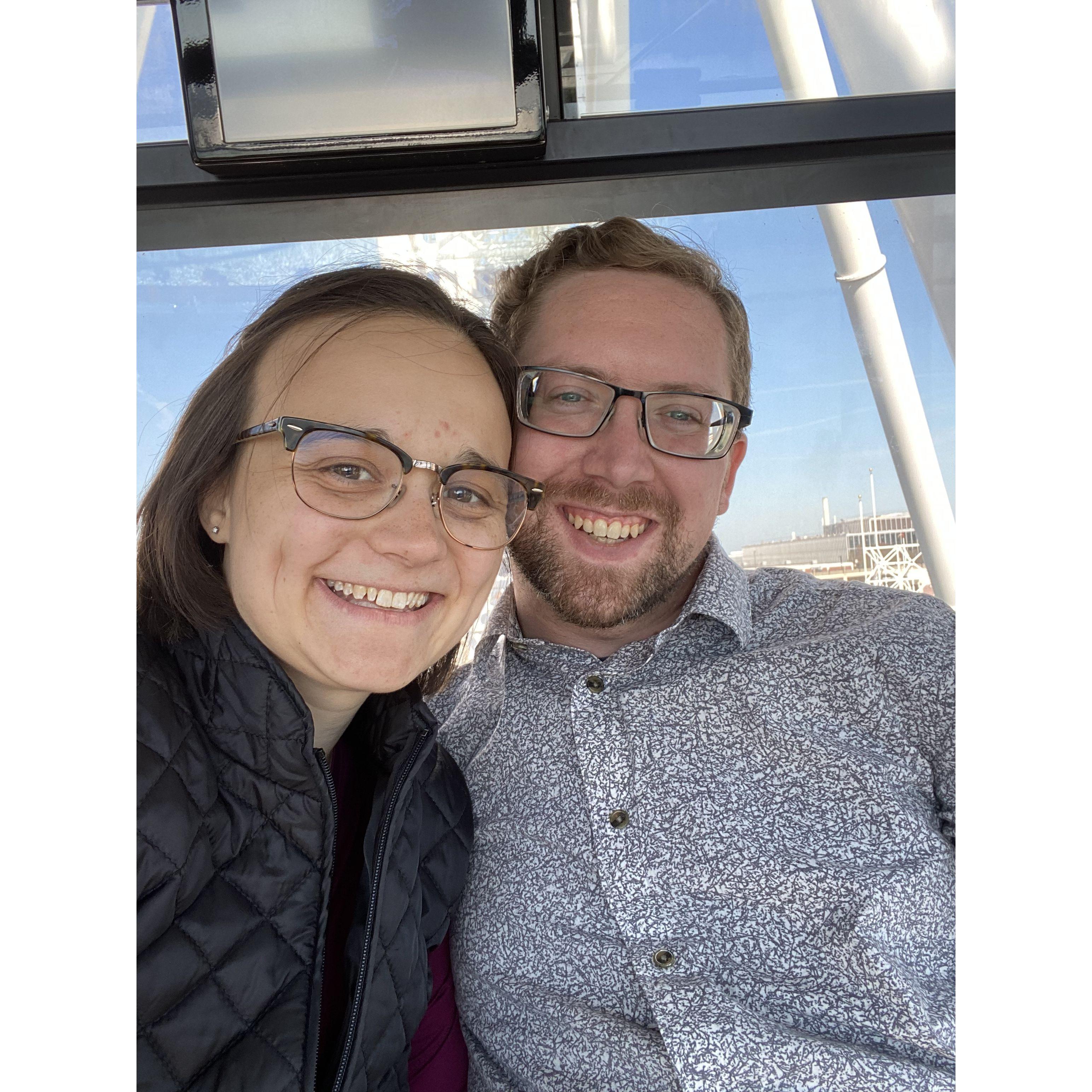 Going on the Navy Pier Ferris Wheel