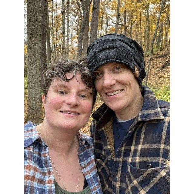 Hiking at Fort Harrison together. We got lost but CJ figured it out.